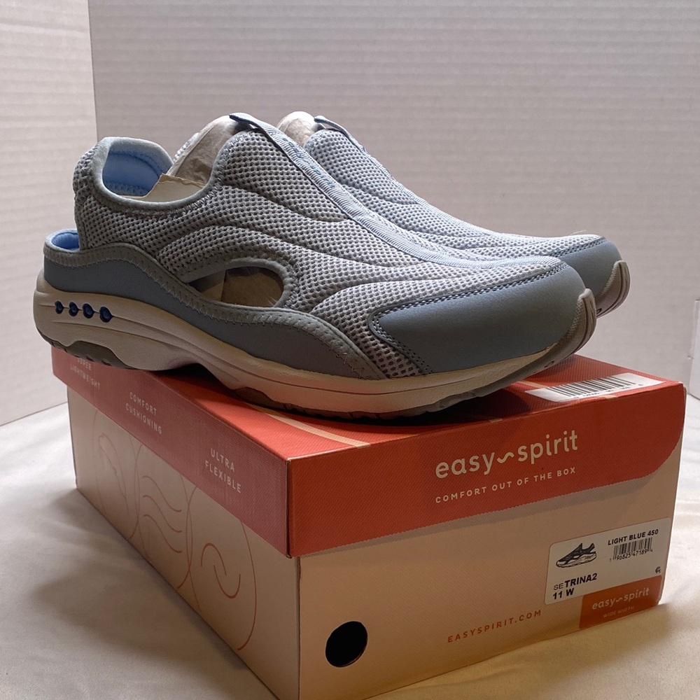 Easy Spirit‎ Sky Blue Mesh Slip-Ons